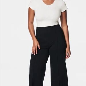 Spanxsmooth PerfectFit Ponte Cropped Wide Leg Pant- Petite XL